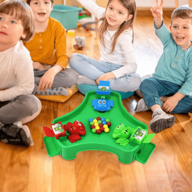 Joc Interactiv Crazy Frog cu Broscuțe Mâncăcioase și Bile Colorate 