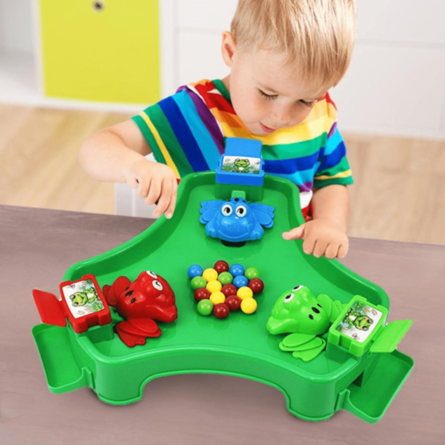 Joc Interactiv Crazy Frog cu Broscuțe Mâncăcioase și Bile Colorate 