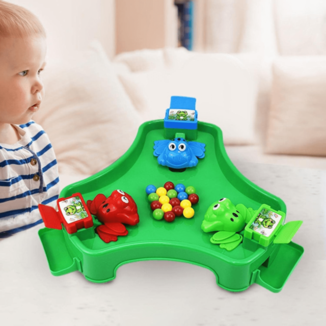 Joc Interactiv Crazy Frog cu Broscuțe Mâncăcioase și Bile Colorate 