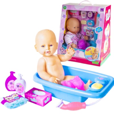 Bebelușul  la Oliță  cu Cădiță, Oliță, Pampers, Duș, Biberon și Set de Baie | image