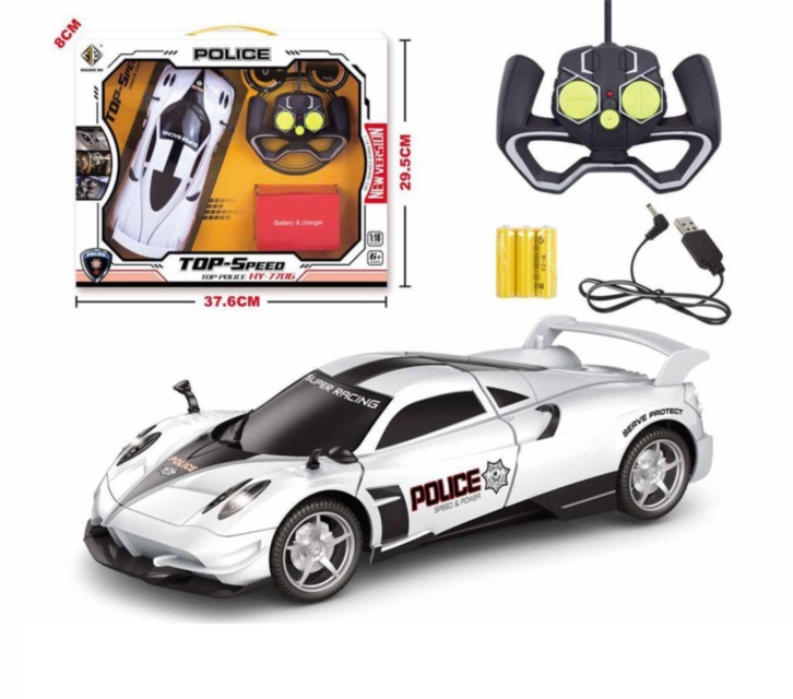 Mașina de Curse Teleghidată cu Baterii Reîncărcabile, 25cm