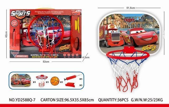 Panou Baschet de Interior cu Minge și Pompă Incluse