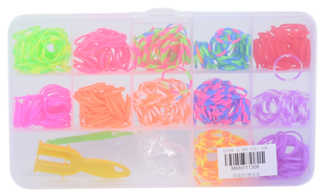 Cutia cu Benzi Elastice, set Creativ de Realizat Brățări