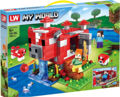 Set Minecraft, Vițelul Roșu Mooshroom, 310 piese | image