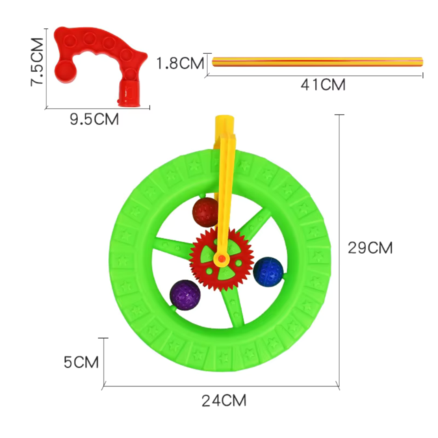 Roata de Plimbare Interactivă – Joc Colorat pentru Copii (culoare aleatorie)