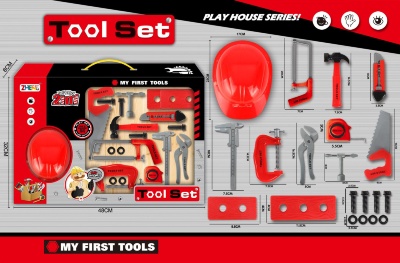 Set Unelte de Construcție cu Cască | image