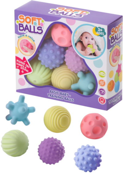 Set 6 Mingi Senzoriale cu Piuitoare | image