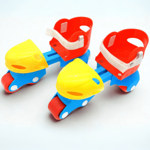 Patine Reglabile cu Roți Duble – Model Colorat pentru Începători