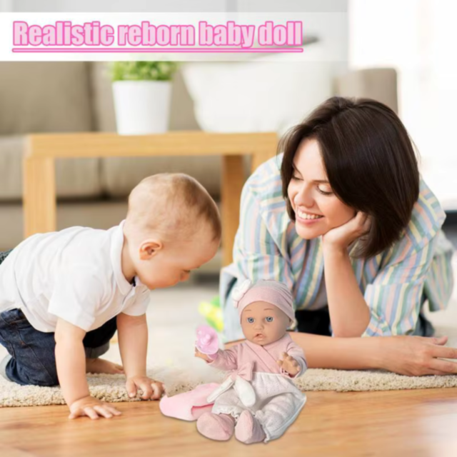 Set Păpușă „Lovely Baby” cu Suzetă, Biberon și Păturică