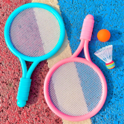 Set Rachete de Tenis și Badminton – 2 Rachete, Minge și Fluturaș (culoare aleatorie) | image