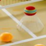 Set Rachete de Tenis și Badminton – 2 Rachete, Minge și Fluturaș (culoare aleatorie)