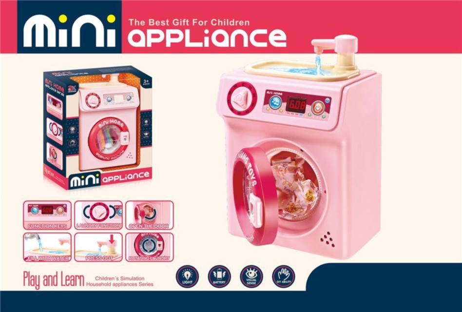 Mașina de Spălat Electrică cu Chiuvetă și Robinet prin care Curge Apa