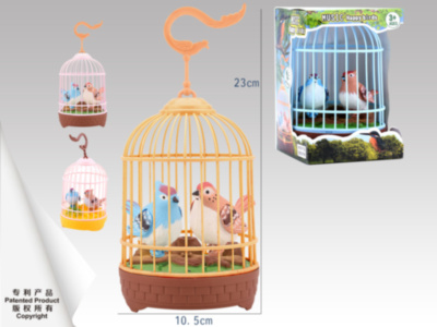 Păsărele Cântătoare Interactive în Colivie cu Control Vocal | image