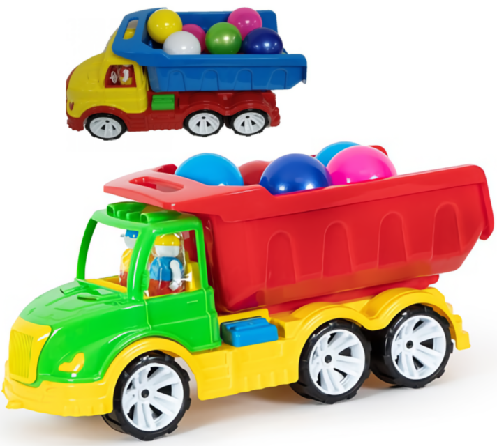 Camion Încărcat cu Bile Colorate, 53cm