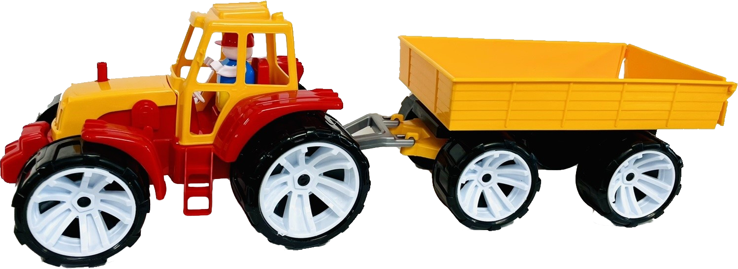 Tractor cu Remorcă, 65cm 
