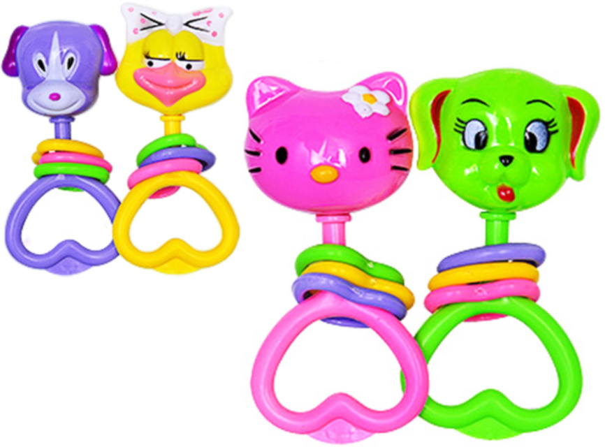 Set 2 Zornăitoare cu Inele Colorate