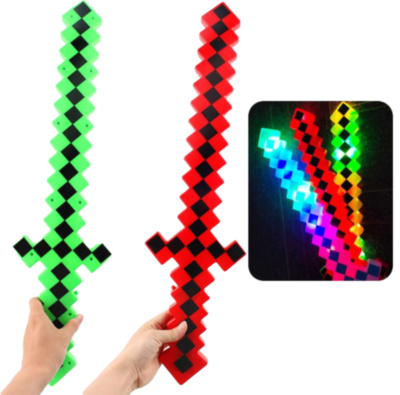 Sabia Minecraft Diamond cu Lumini | image