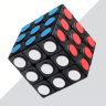 Cub Rubik Fidget cu Butoane Colorate