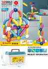 Constructor Magnetic Sticks 56 Piese