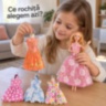 Păpușă fashion de 28 cm cu 14 rochițe
