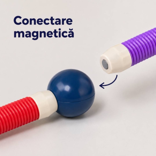 Set magnetic de construcție flexibil cu 45 de piese