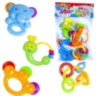 Set 4 Zornăitoare, Elefant, Melc, Inele Colorate și Tamburină