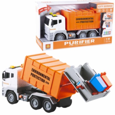 Mașina de Gunoi cu Lumini și Sunete Realiste, 30cm | image