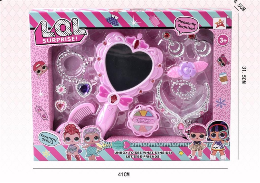 Set Oglindă Muzicală cu Lumini, Cercei, Pandativ și Bijuterii