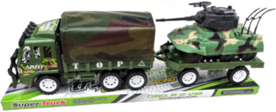 Camion Militar cu Trailer și Tanc, 52cm | image