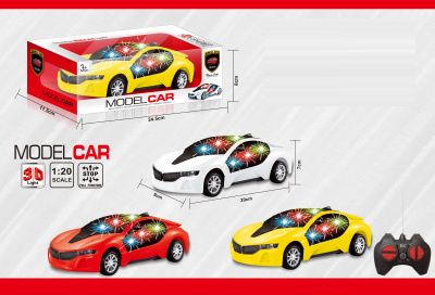 Mașina Teleghidată cu Efecte de Lumini 3D