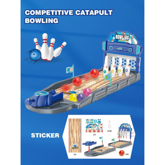 Bowling de masă cu catapultă