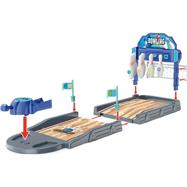 Bowling de masă cu catapultă