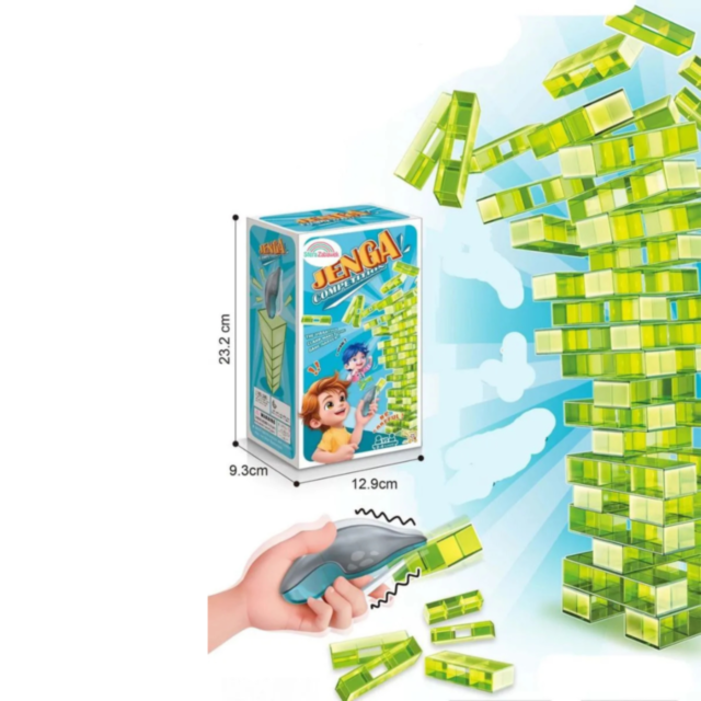 Turn de Echilibru cu Pensetă Vibrantă - Joc de Îndemânare și Distracție