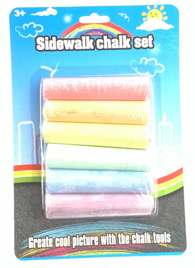 Set de Crete Colorate pentru Desene pe Trotuar - Sidewalk Chalk Set | image