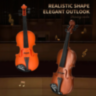 Vioară de Jucărie Realistă cu Arcuș – Pentru Micii Muzicieni (culoare aleatorie)