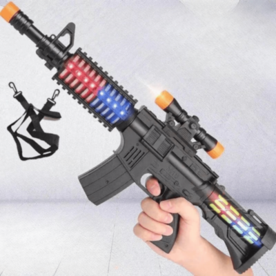 Pușcă jucărie copii cu lumini și sunete | image