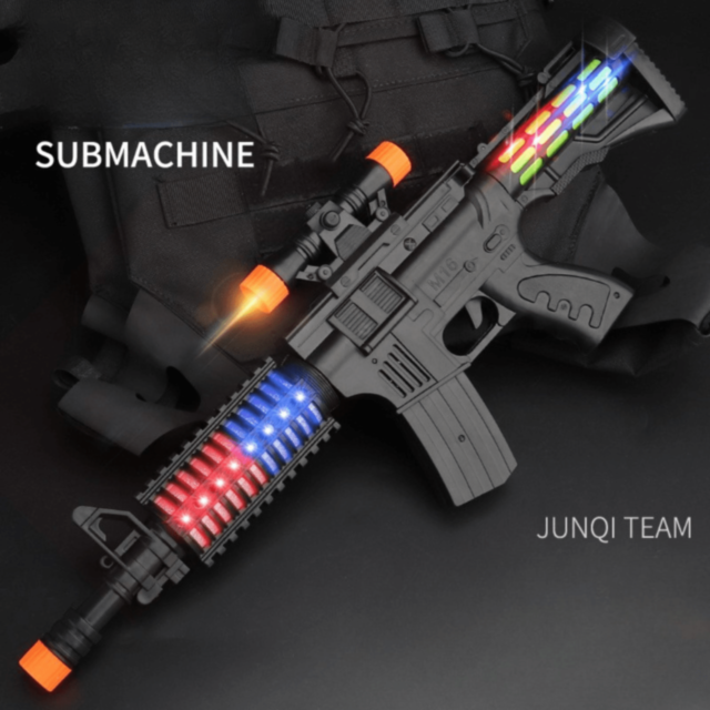 Pușcă jucărie copii cu lumini și sunete