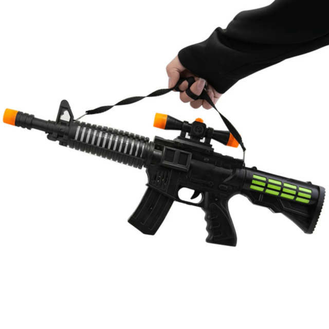 Pușcă jucărie copii cu lumini și sunete