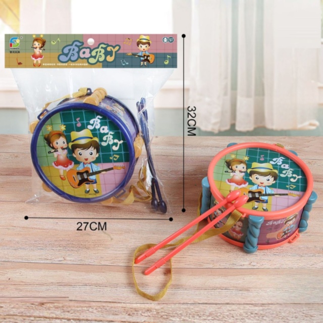 Tobă pentru Copii cu Bețe și Curea (culoare aleatorie)