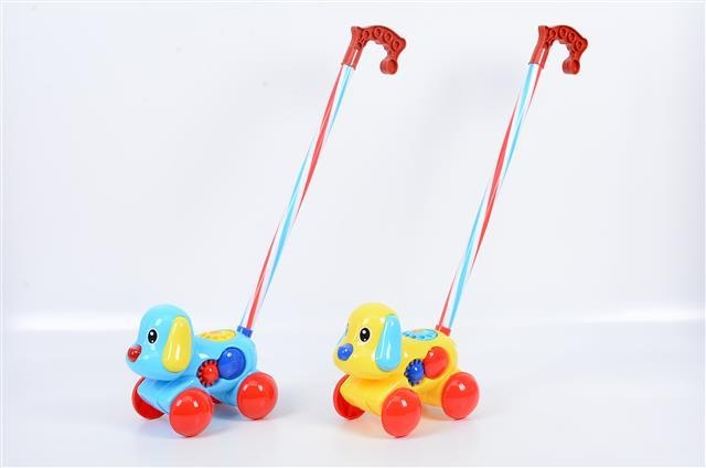 Cățel pe Băț cu Sunete de Împins