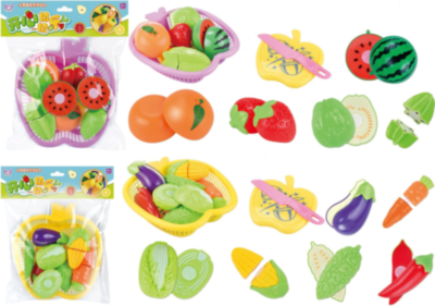 Coșul cu 5 Fructe de Feliat cu Cuțit și Tocător | image