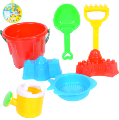 Găletușă cu 6 Accesorii de Nisip, 26cm | image