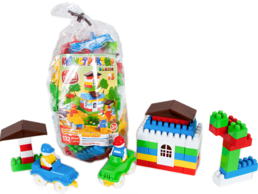 Set de Construcție cu Mașini 132 Piese   