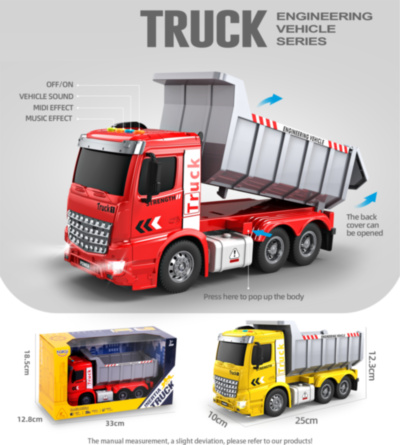 Camion cu Remorca Rabatabilă, Sunete, Melodii și Lumini  | image