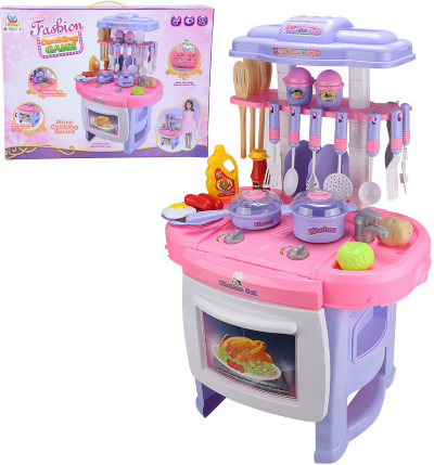 Mega Bucătărie Interactivă cu Aragaz, Cuptor, Tacâmuri, Produse Alimentare    | image