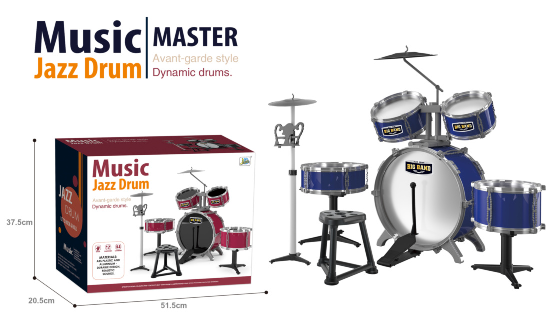 Set Complet Tobă Jazz - Prima Experiență Muzicală