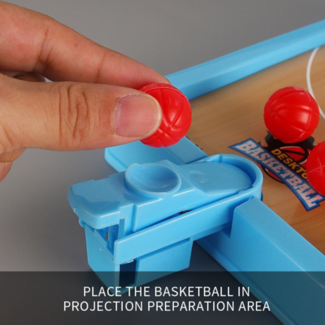Baschet de Masă pentru Copii – Mini Coș cu Minge și Lansator (culoare aleatorie)