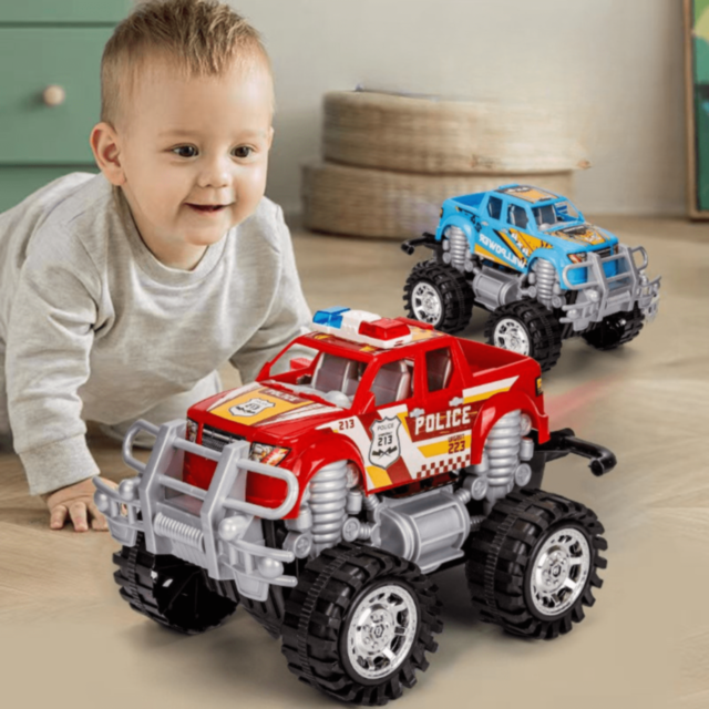 Mașină Off-Road cu Inerție Poliție și Curse (culoare aleatorie)