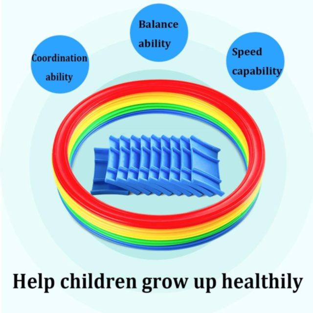 Set Inele Sportive Colorate pentru Joc și Agilitate