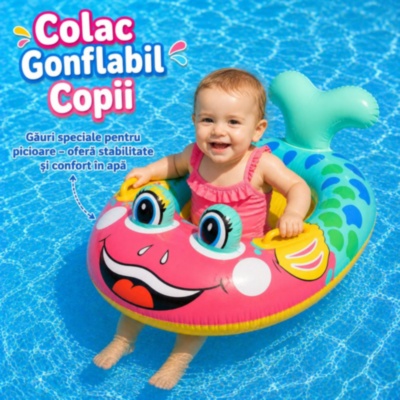Colac Gonflabil pentru Copii cu Suport pentru Picioare | image